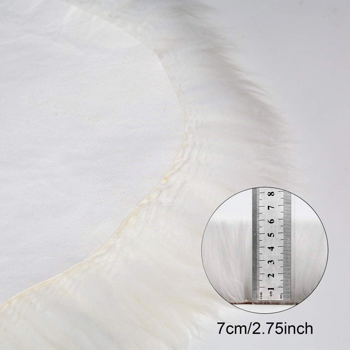 MYLUNE HOME Lammfell Teppich Schaffell echt 90x 60cm schafsfelle weiche und Flauschige Decke beige S