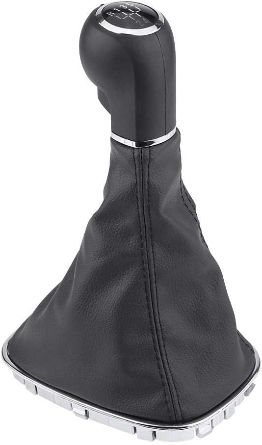 EVGATSAUTO 5 Gang Schaltknauf Gaiter Boot Cover Kit Passend für Corsa D Shifter Boot Cover Ersatz 00