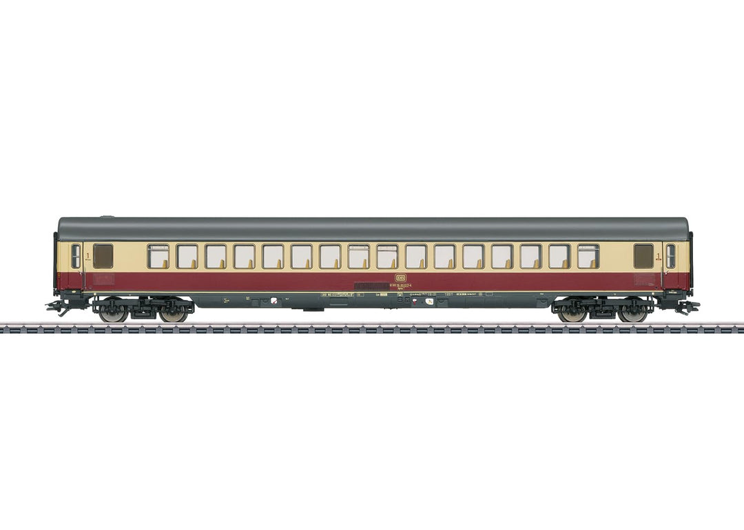 Märklin 43861 H0 Schnellzugwagen Purpurrot/Beige 1. Klasse der DB Apmz 121 1. Klasse
