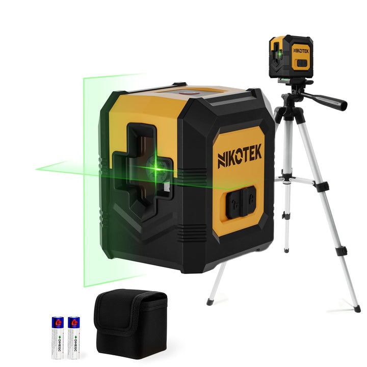 Kreuzlinienlaser, NIKOTEK Laser Wasserwaage (Vertikale/Horizontale Laser, Arbeitsbereich: 15 m, IP54