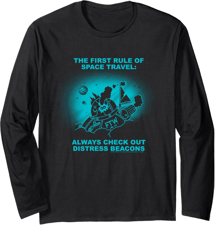 Rick and Morty First Rule of Space Travel Langarmshirt