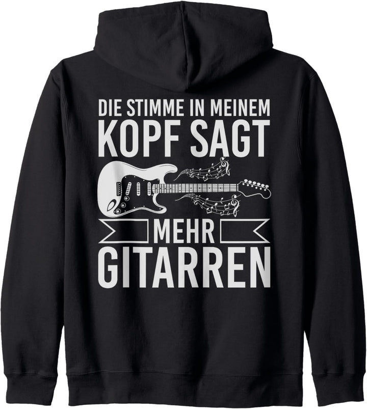 Die Stimme In Meinem Kopf Sagt Mehr Gitarren Kapuzenjacke