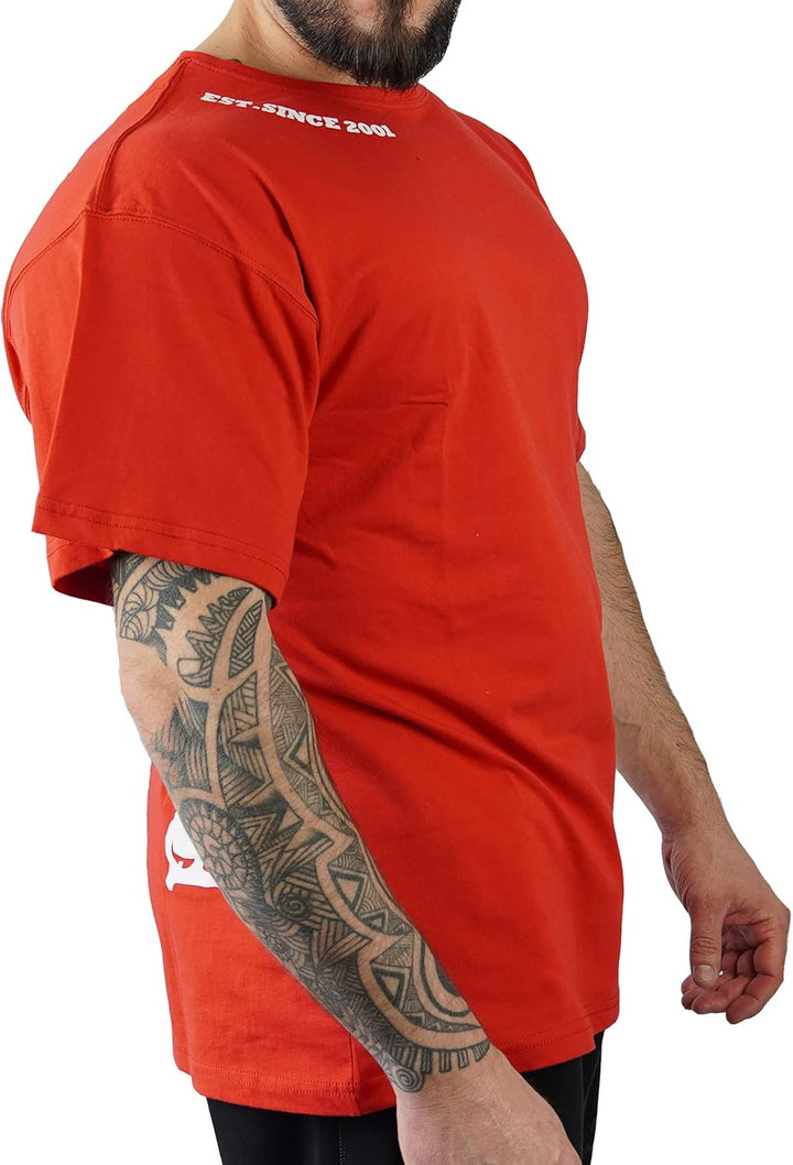 Brachial Premium Herren T-Shirt Gym Loose-Fit - für Freizeit Bodybuilding Workout Gym Kraftsport Fit