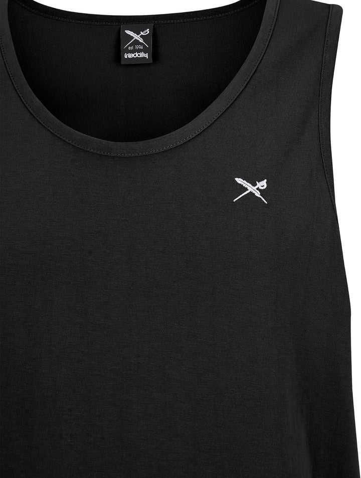 IRIEDAILY Herren Tank Top MINI Flag Bio-Baumwolle Regular Fit S Schwarz, S Schwarz