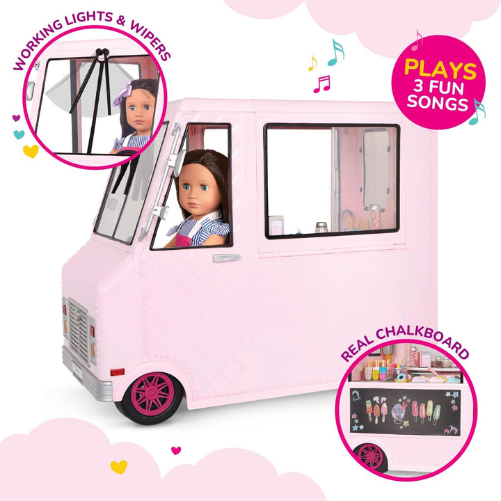 Our Generation 44718 BD37363-OG-Pinker Eiswagen-44718, 18"