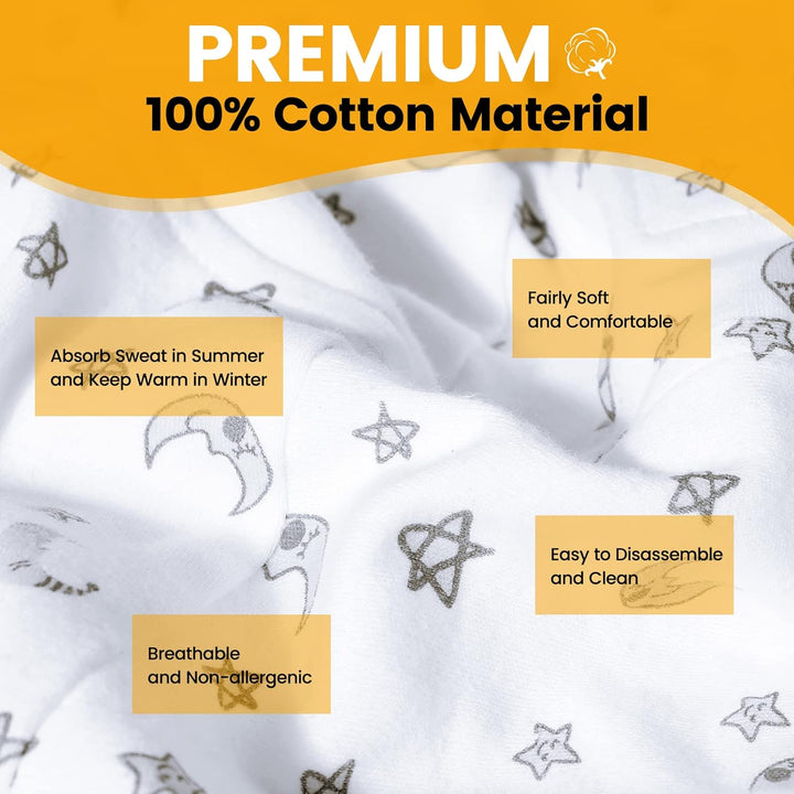 Orzbow Universal Bezug für Babyschale,Schutzbezug aus 100% Baumwolle,Perfekter Passform für Babyscha