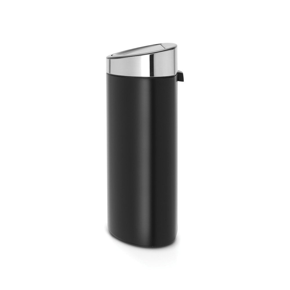 Brabantia 114847 Touch Bin New mit herausnehmbaren Kunststoffeinsatz, 40 L, Edelstahl, schwarz matt,