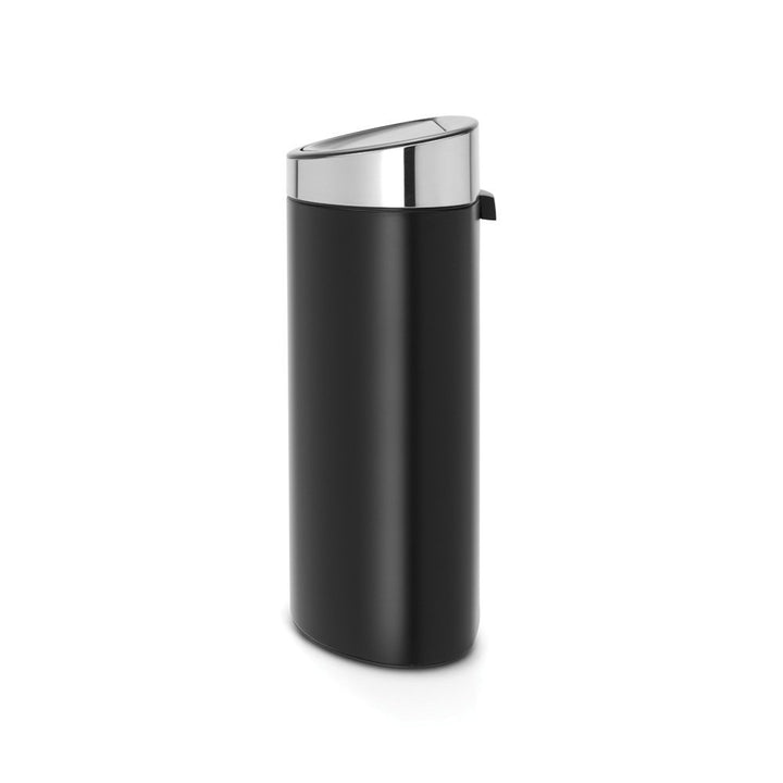 Brabantia 114847 Touch Bin New mit herausnehmbaren Kunststoffeinsatz, 40 L, Edelstahl, schwarz matt,