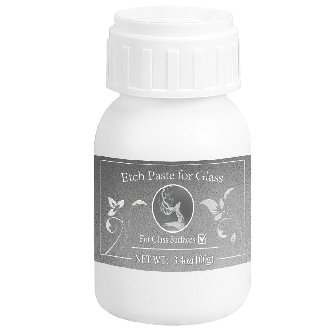 100g etch paste for glass, etch paste can be used on a variety of surfaces, including glass, ceramic