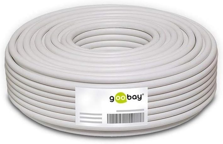 Goobay 15132 Lautsprecherkabel 2x2,5mm² Kupfer Litze / Boxenkabel Audio Kabel Meterware / Speaker Ca