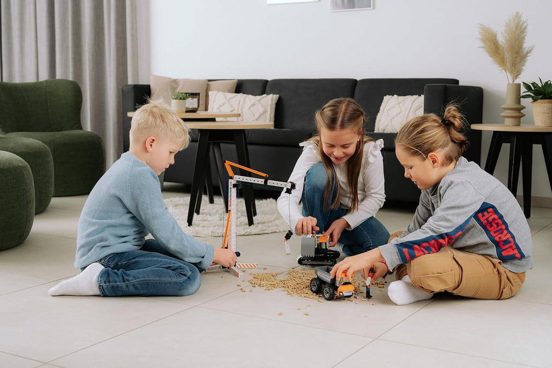 fischertechnik Crane 576103 – pädagogisches Konstruktionsspielzeug, Kran-Spielzeug-Bausatz für Kinde