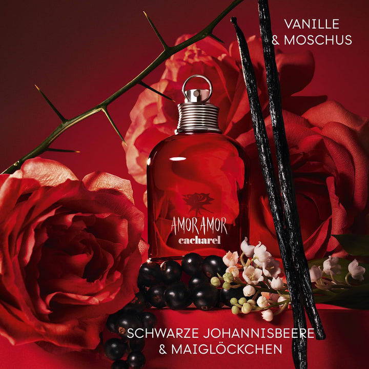 Cacharel Amor Amor Parfüm für Damen, Eau de Toilette Spray, Langanhaltend, Fruchtig-blumiger Frauen