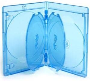 Generisch Viva Elite Blu-Ray 6-Disc Hüllen 15mm - 10 Stück - blau