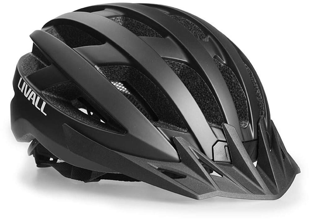 Livall Unisex – Erwachsene 32001037 MT1 MTB-Helm Schwarz Konfektionsgroesse=L Kopfumfang=58-62cm, Ma