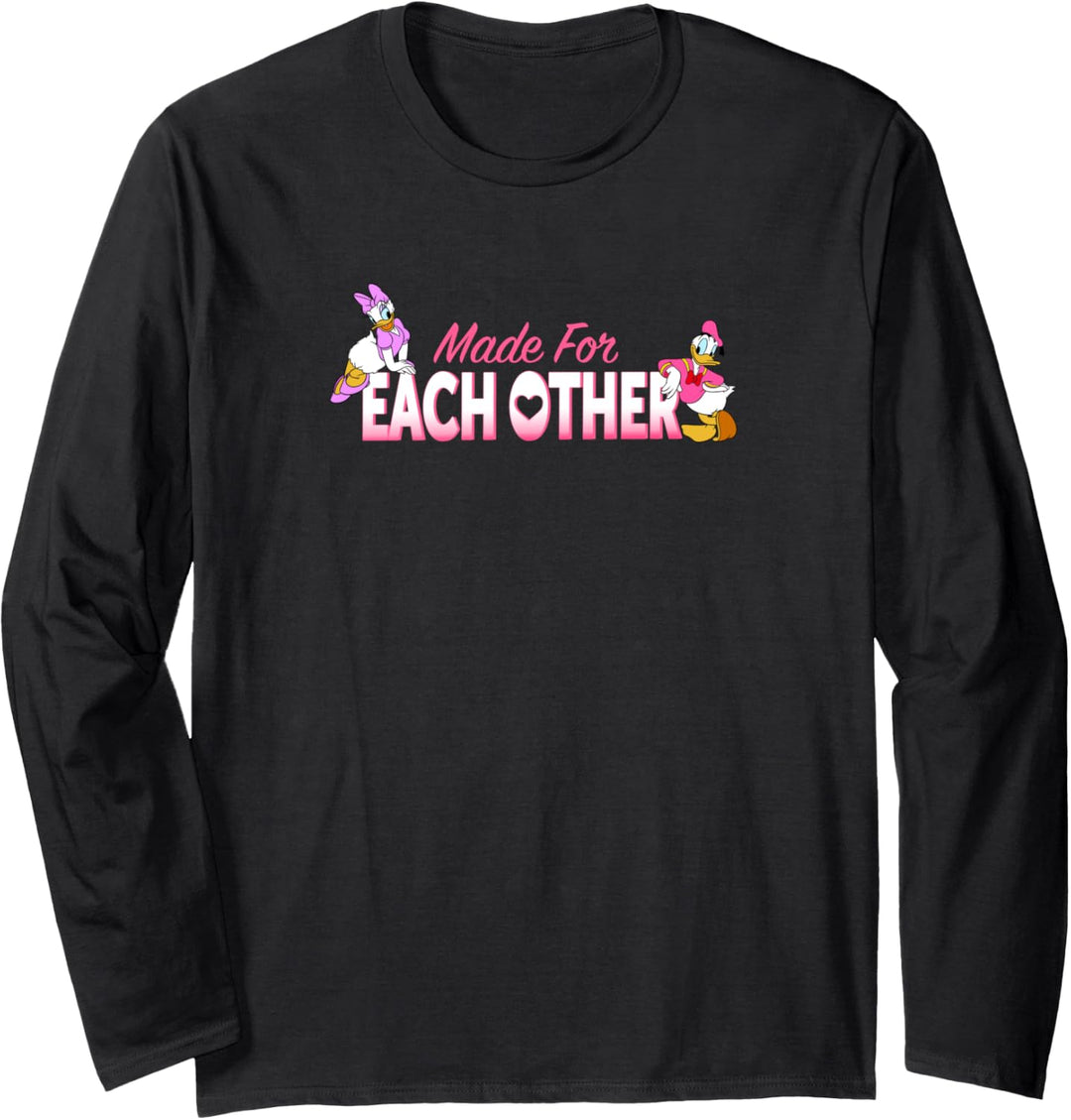 Disney Mickey & Friends Valentinstag Made For Each Other Langarmshirt