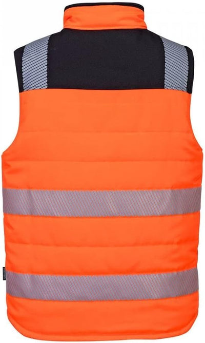 PW3 Hi-Vis Reversible Bodywarmer L Orbk, L Orbk