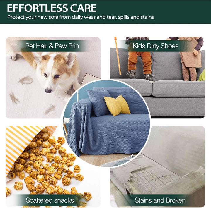 PETCUTE Überwurf Couch Tagesdecke Mehrzweck Sofa Überwurf Dekorative Stuhl Wandteppich Tagesdecke He