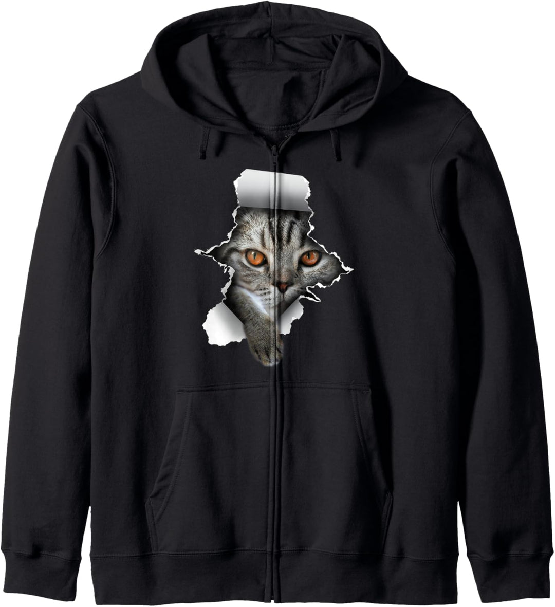 Katze Pfote Katzenliebe niedliches Kätzchen Kapuzenjacke
