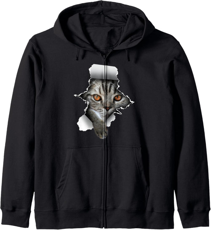 Katze Pfote Katzenliebe niedliches Kätzchen Kapuzenjacke