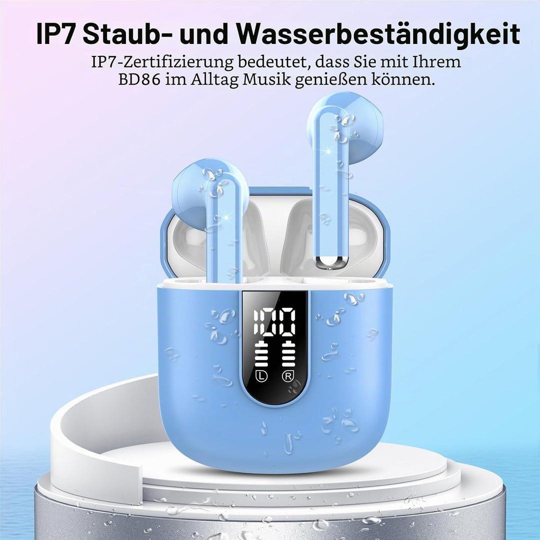 Jesebang Bluetooth Kopfhörer In Ear, Kopfhörer Kabellos Bluetooth 5.3, Ultraleicht Ohrhörer mit HD M