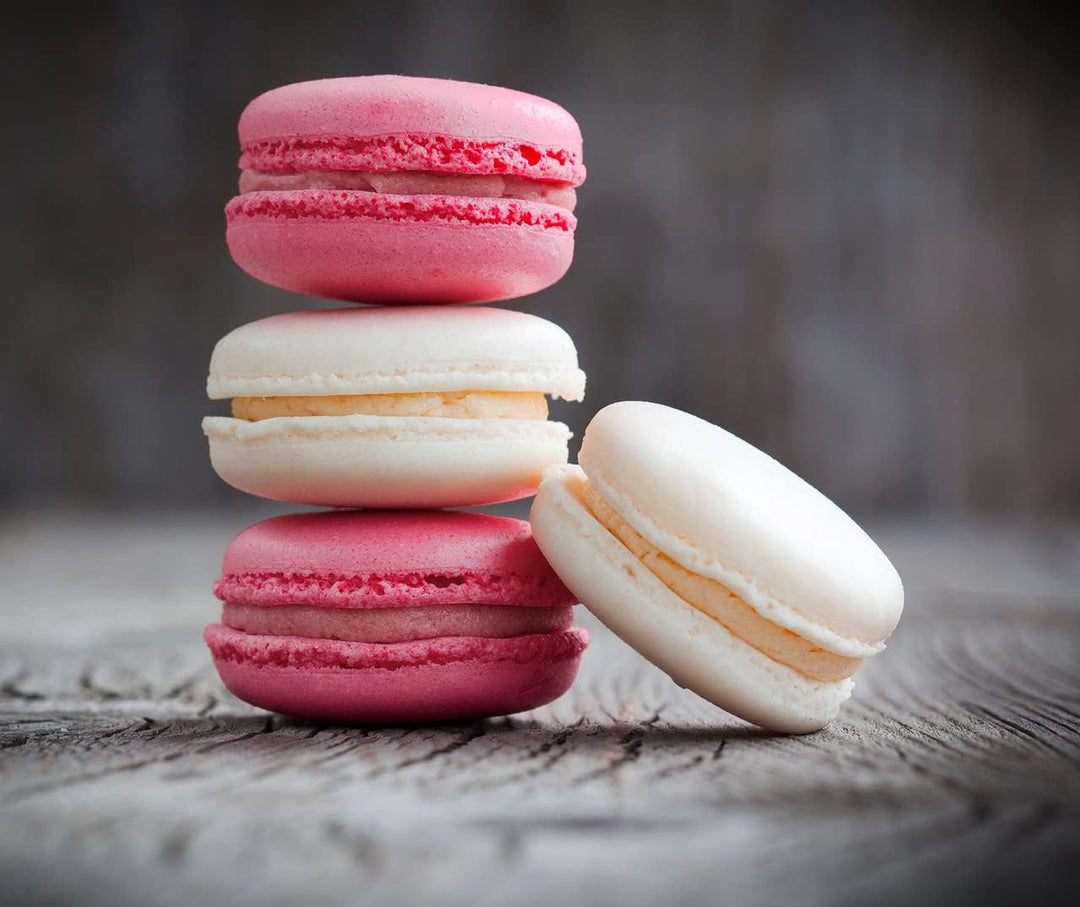 WENKO Glasrückwand Macarons 60 x 70 cm - Spritzschutz, Gehärtetes Glas, 60 x 50 cm, Mehrfarbig, Maca
