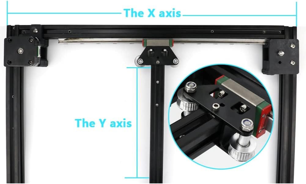 Iegefirm 2 StüCk -Aluminium-Y-Gantry-FüHrung 3D-DruckzubehöR für Ultra-High-Speed für VzBoT 3D-Dru