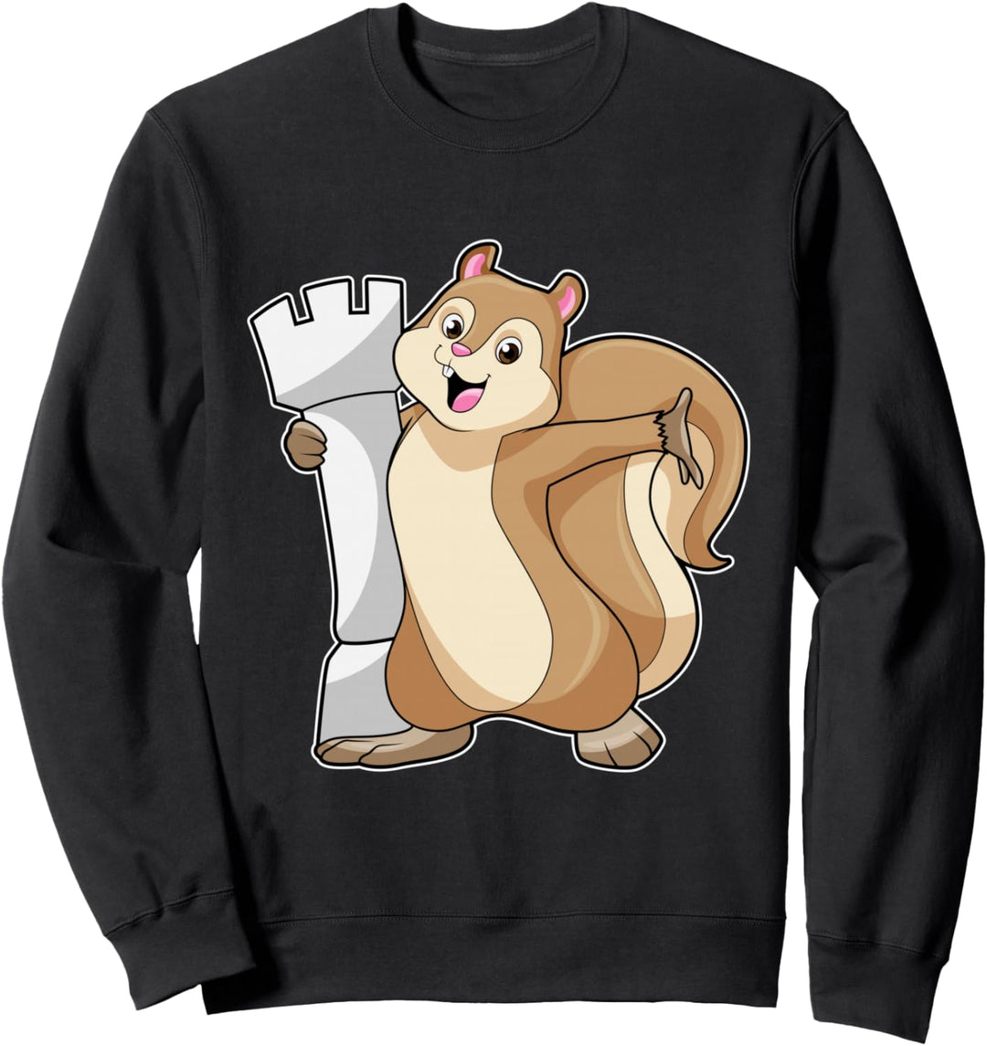 Eichhörnchen Schachfiguren Schach Brettspiel Sweatshirt