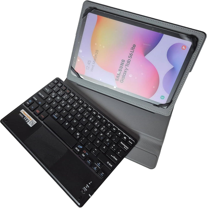 MQ für Galaxy Tab S6 10.5 - Bluetooth Tastatur Tasche mit Multifunktions-Touchpad für Samsung Galaxy
