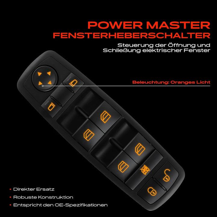 Fensterheber Schalter Schalteinheit Vorne Links für W169 W245 2004-2012