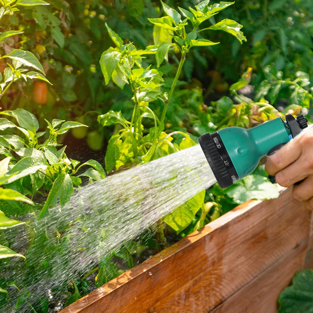 Outsunny Schlauchtrommel mit Gartenschlauch 30m, 180° schwenkbar Schlauchbox, Schlauchaufroller zur