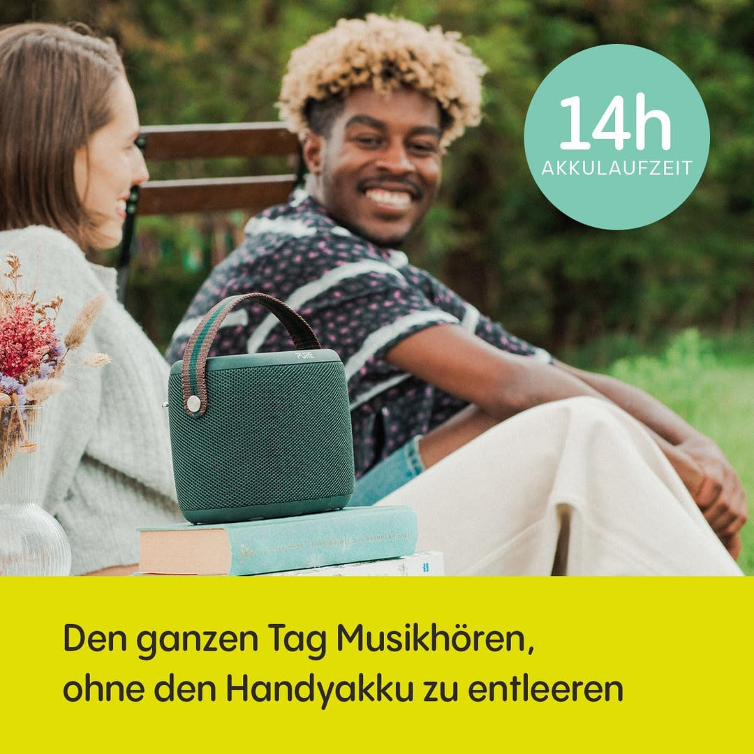 Pure Woodland Outdoor Lautsprecher mit Bluetooth & DAB+/FM Radio (wasserdicht IP67, robust, tragbar,