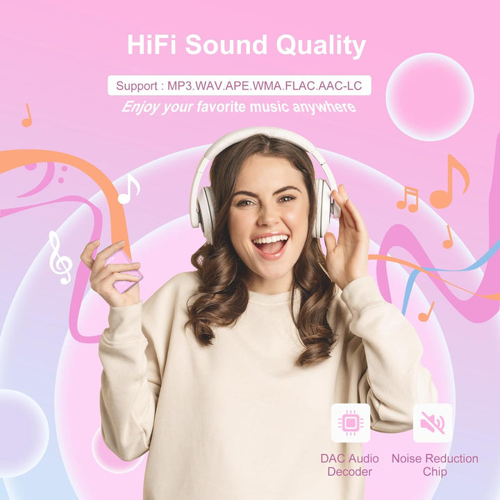 64GB MP3 Player with Bluetooth 5.3, 2.4 inch Full Touchscreen Portable Music Player HiFi Lossless Di