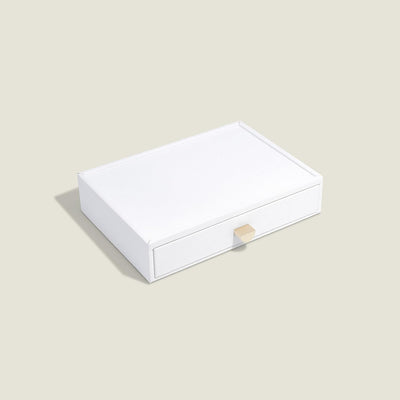 Stackers Pebble White Classic Trinket Drawer Layer, White