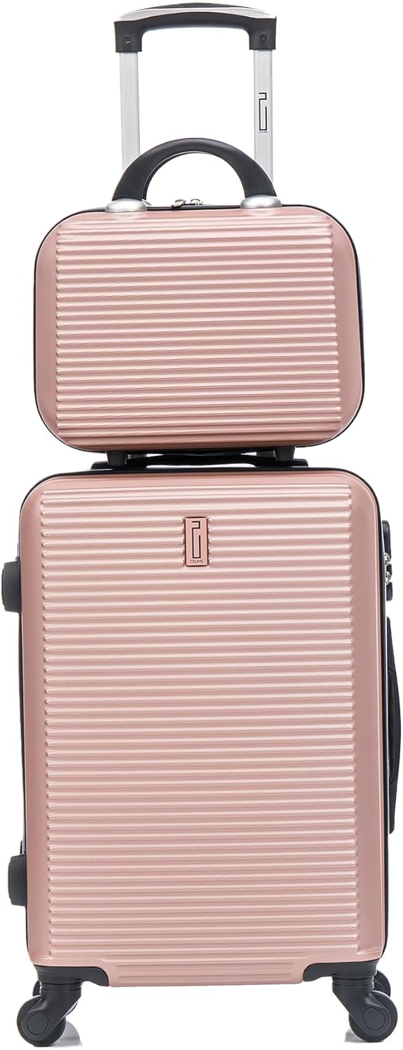 Handgepäck-Koffer mit Kosmetikkoffer 30 cm, zugelassen bei 100+ Fluggesellschaften | Kleiner Handgep