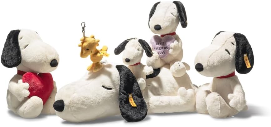 Steiff Kuscheltier Snoopy, Süsses Stofftier, Kinder, Jungen & Mädchen, Friends, Plüschtier 43 cm, We
