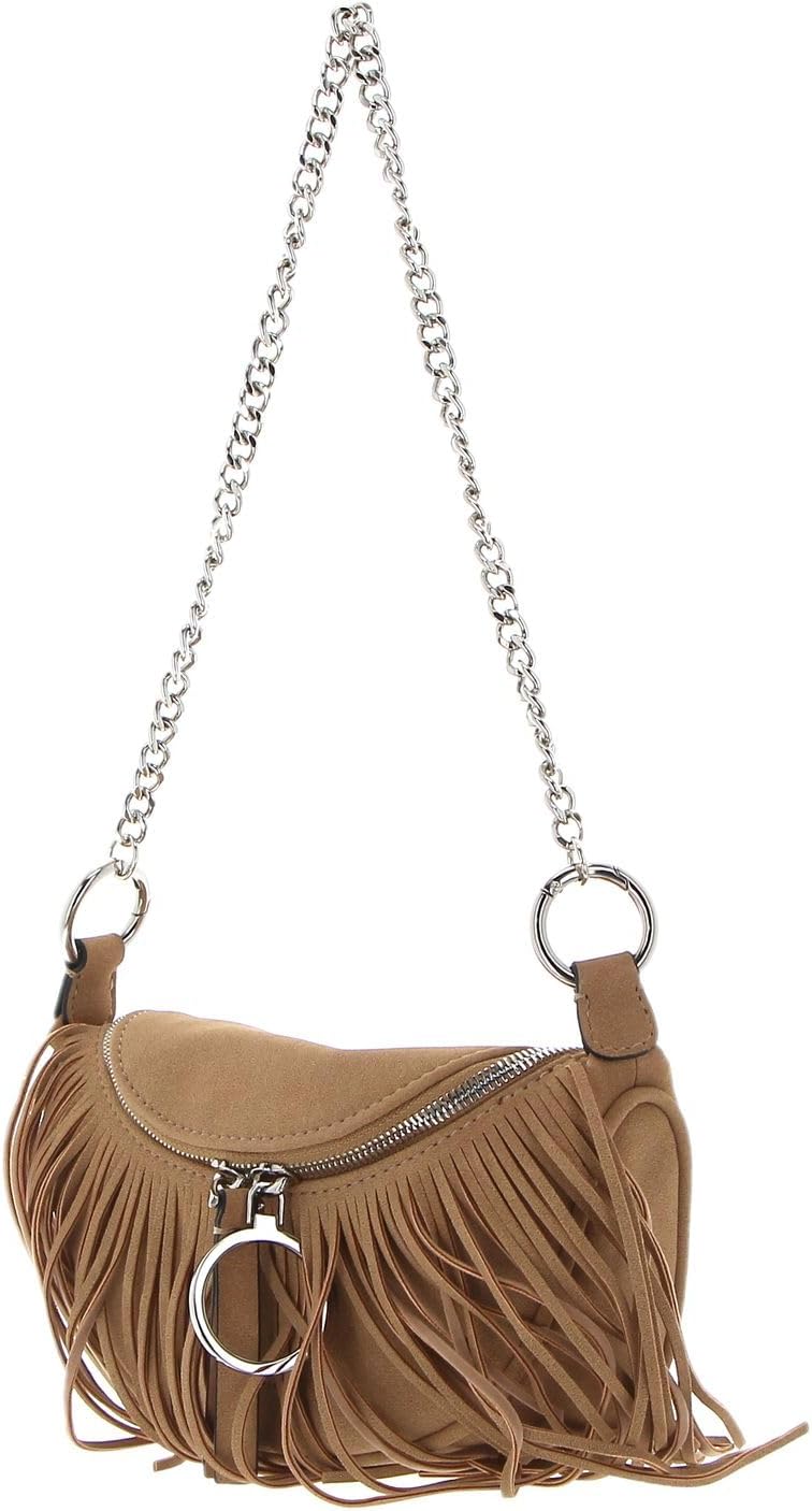 Seidenfelt Fringes Skien Schultertasche 22 cm
