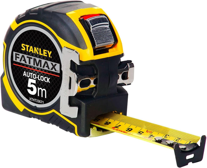 Stanley FatMax Pro Bandmass Autolock (5 m Länge, 32 mm Klingenbreite, BladeArmor-Überzug, Bi-Materia