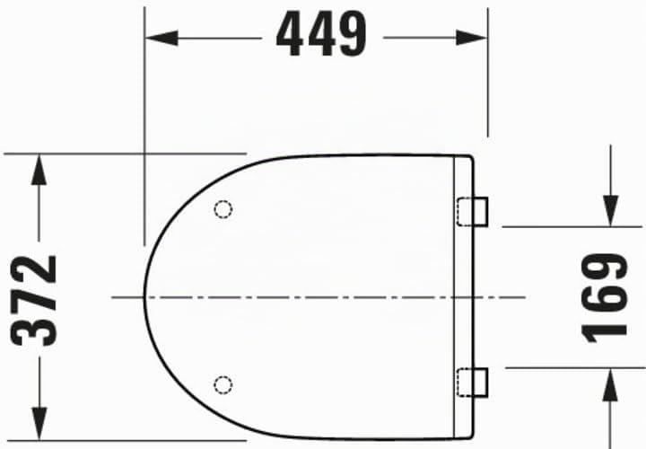 Duravit WC-Sitz DuraStyle Basic, Toilettendeckel aus Urea-Duroplast, Klodeckel mit Edelstahl Scharni