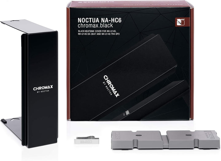 Noctua NA-HC6 chromax.black, Kühler-Abdeckung für NH-U14S, NH-U14S TR4-SP3 & NH-U14S DX-3647 (Schwar