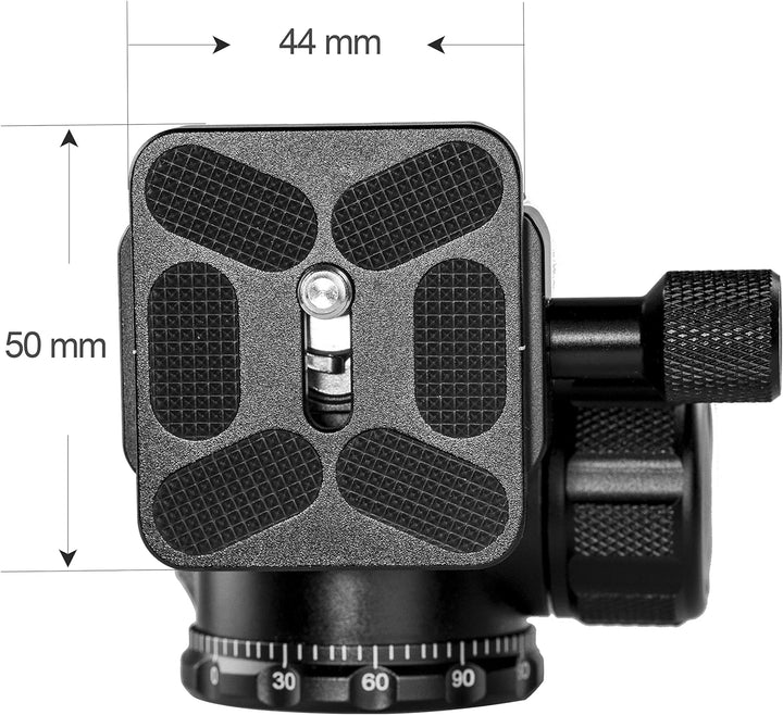 TINKTEEK Basic Stativ Kugelkopf 290g 8.5cm leicht kompakt Reise Stativkopf