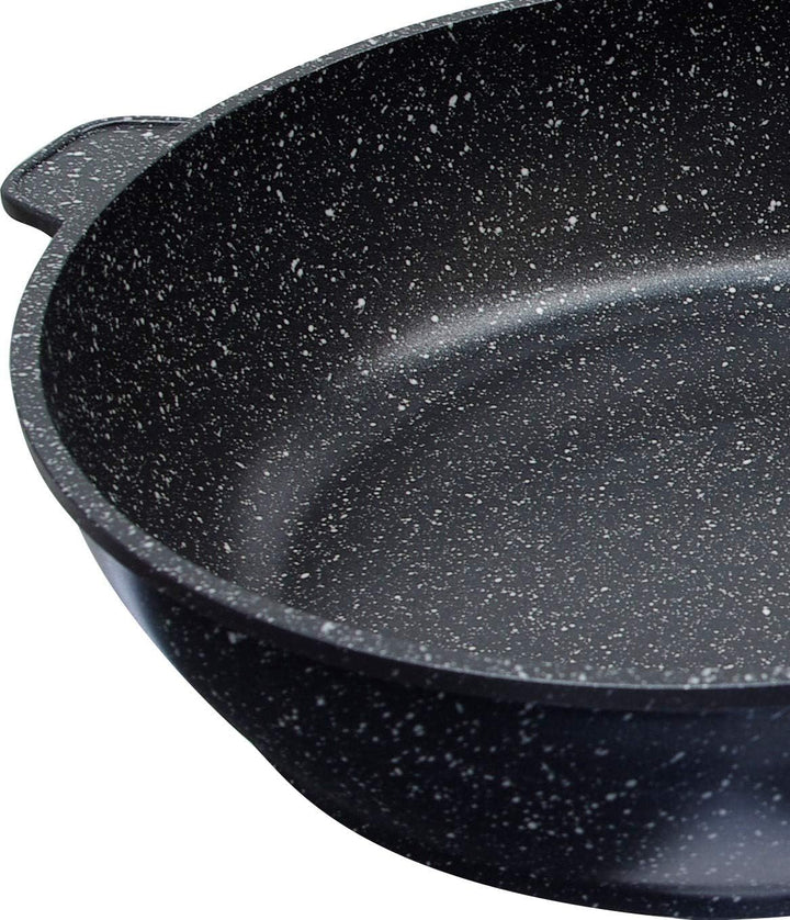 Pradel Excellence 52391M Schmorpfanne in Stein-Optik für alle Herdarten, inklusive Induktion 24 cm