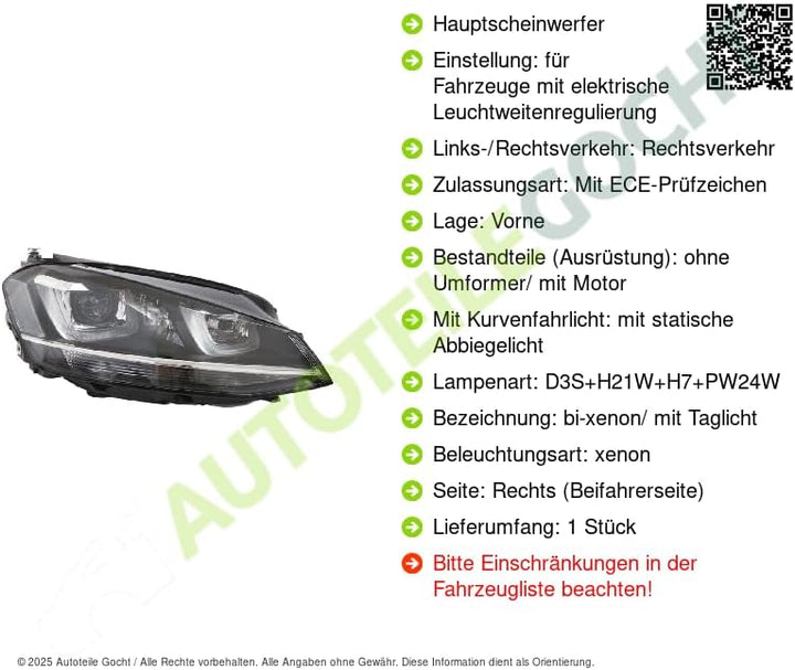 Valeo 044924 Hauptscheinwerfer