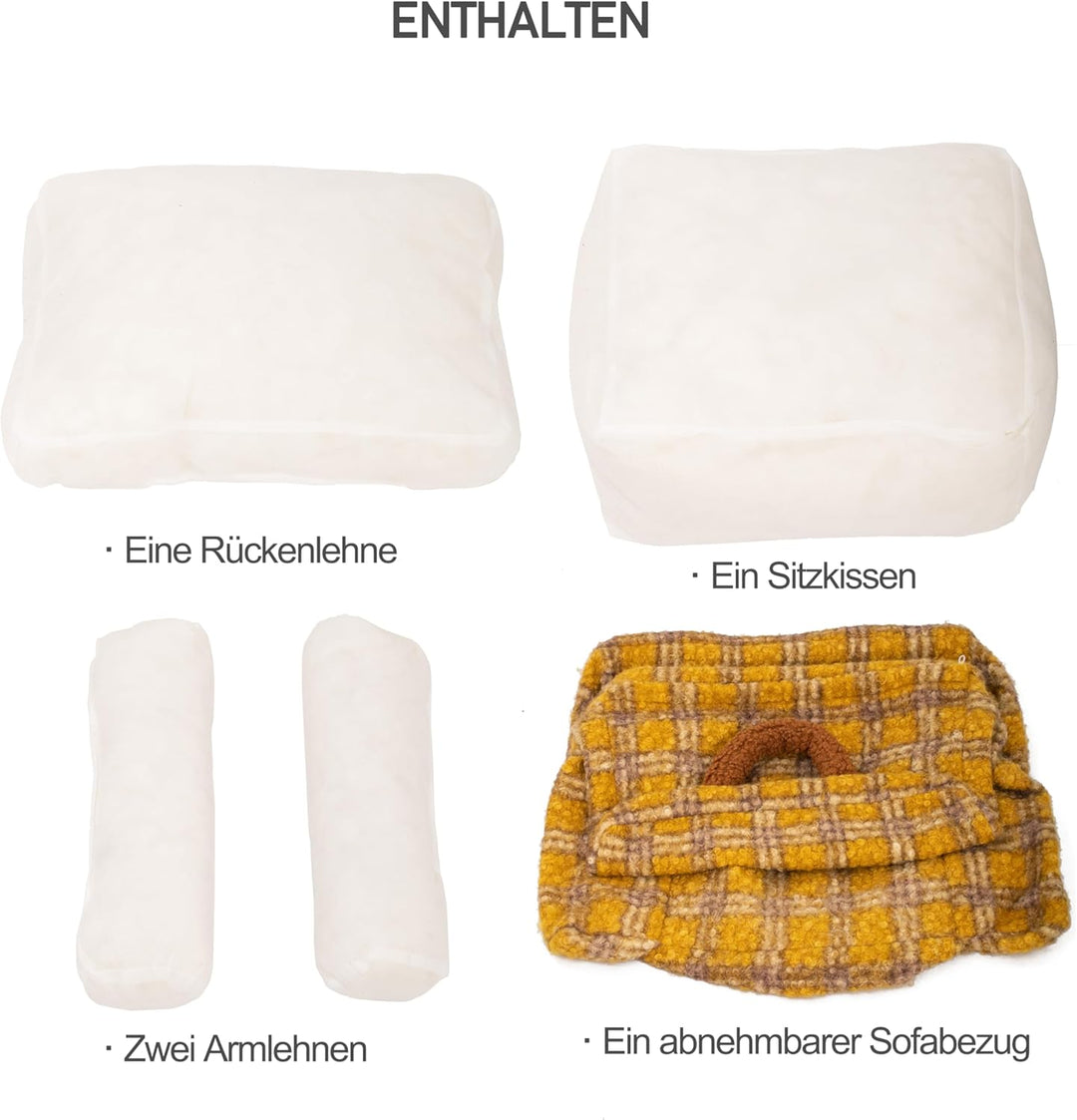 LANDCROOSSERS Haustiersofa, offenes Katzenbett, warmes Katzenbett, Hundehaus, Hundematratze, Katze u