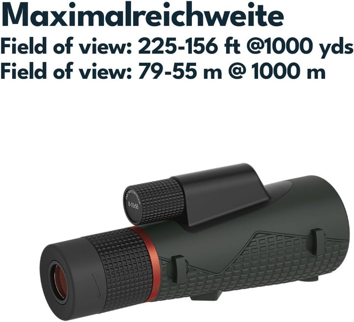 Vector Optics SCMO-04 Forester 8-16x56 ED taktisches Monokular für Sport, Freizeit, Jagd, Camping un