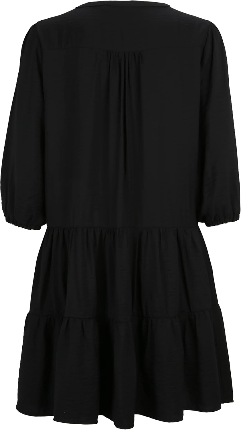 Tamaris Damen ASTANA AOP Kurzes trapez Kleid, Black Beauty