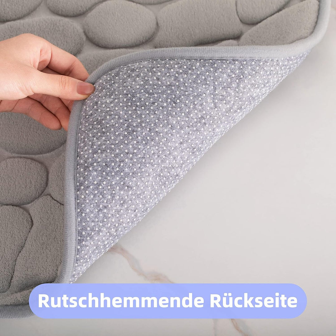 chakme Badematte Memoryschaum Badteppich Memory Foam Duschvorleger Saugfähige Badvorleger Badezimmer