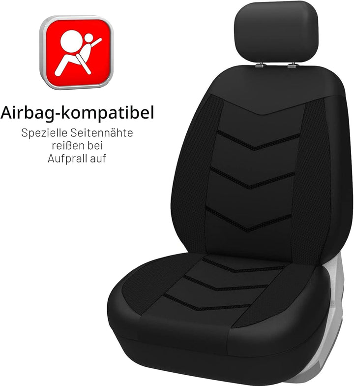 TOYOUN Universal Autositzbezüge für Vordersitze - Sitzbezüge Auto Atmungsaktiv Sitzschoner Auto - Sc
