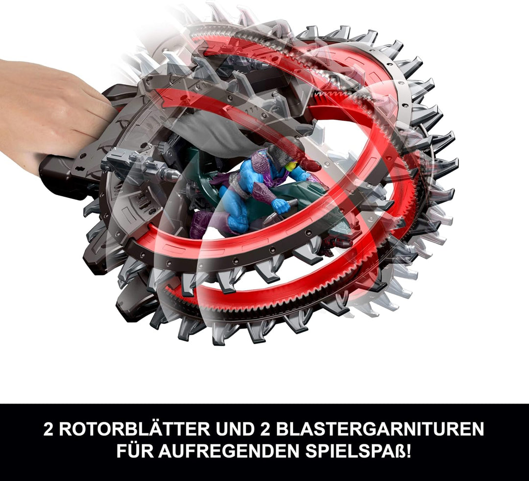 Masters of the Universe Film 2026 ca. 14 cm grosses Roton-Fahrzeug, 2 Rotorblätter und Blaster mit 4