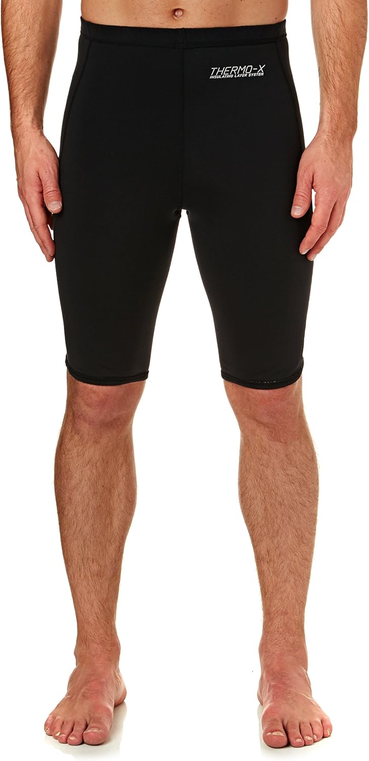 O';Neill Thermo-X Thermo-Segeln Bootfahren Wassersport Shorts Schwarz - Easy Stretch Thermofutter Sc