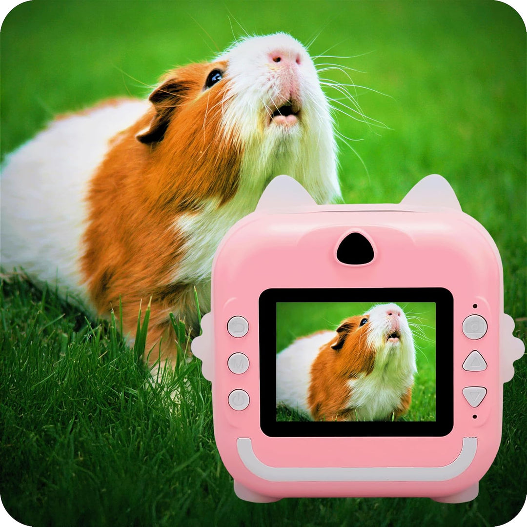 Mini Sofortbildkamera mit Drucker für Kinder – 2in1 Digitalkamera & Fotodrucker - Bluetooth, Spiele,